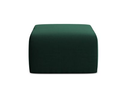 Pouf Lani En Velours Bouteille Verte