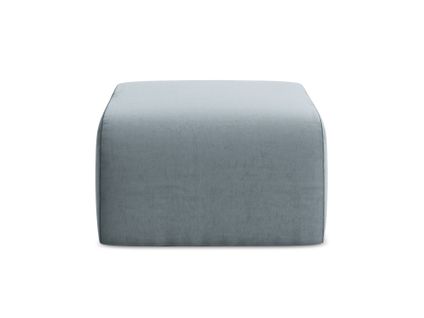 Pouf Lani En Velours Bleu Clair
