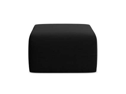 Pouf Lani En Velours Noir