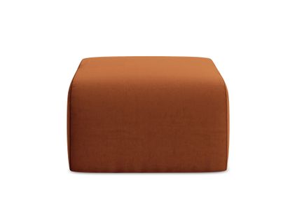 Pouf Lani En Velours Terre Cuite