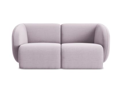 Canapé Modulable 2 Places Lani En Velours Lavande