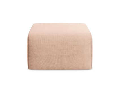 Pouf Lani En Tissu Chenille Pêche