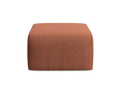Pouf Lani En Tissu Chenille Terre Cuite