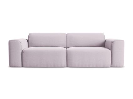 Canapé Modulable 3 Places Keli En Velours Lavande