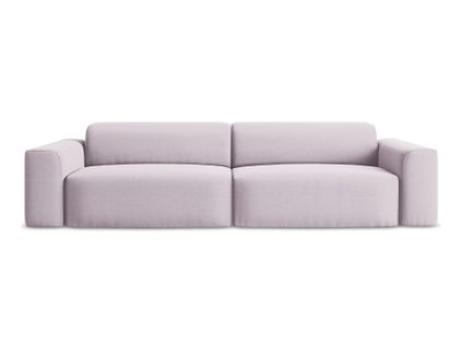 Canapé Modulable 4 Places Keli En Velours Lavande