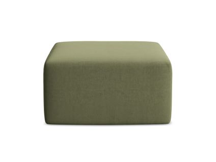 Pouf Keli En Velours Olive
