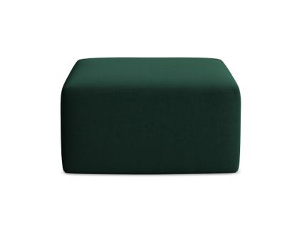Pouf Keli En Velours Bouteille Verte