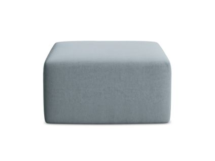 Pouf Keli En Velours Bleu Clair