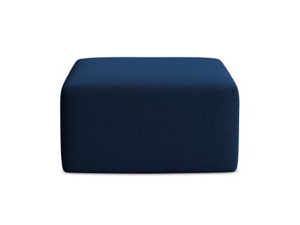 Pouf Keli En Velours Bleu Royal