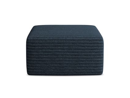 Pouf Keli En Velours Côtelé Bleu Royal
