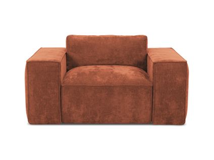 Hana En Tissu Chenille Terre Cuite