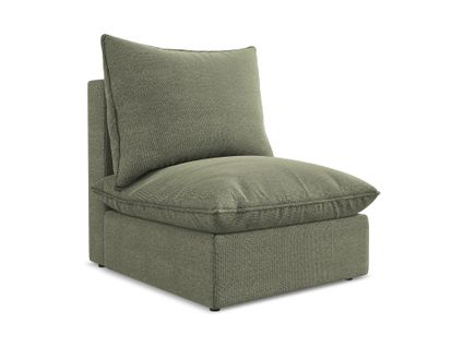 Fauteuil Pour Canapé Modulable Manao En Tissu Bouclette Olive