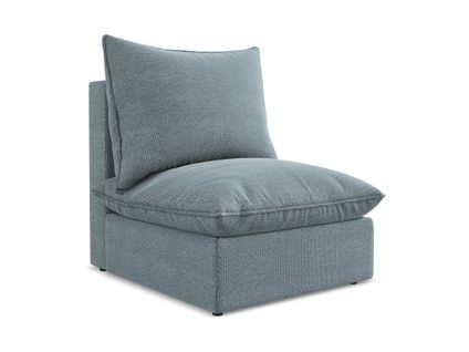 Fauteuil Pour Canapé Modulable Manao En Tissu Bouclette Jeans