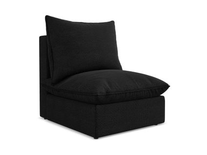 Fauteuil Pour Canapé Modulable Manao En Tissu Bouclette Noir