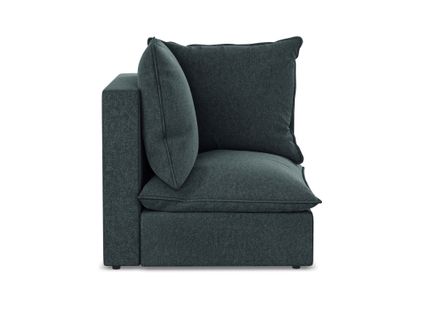 Fauteuil D'angle Pour Canapé Modulable Manao En Velours Marin
