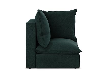 Fauteuil D'angle Pour Canapé Modulable Manao En Velours Gris Vert