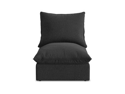 Fauteuil Pour Canapé Modulable Manao En Velours Noir