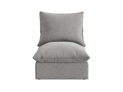 Fauteuil Pour Canapé Modulable Manao En Velours Gris