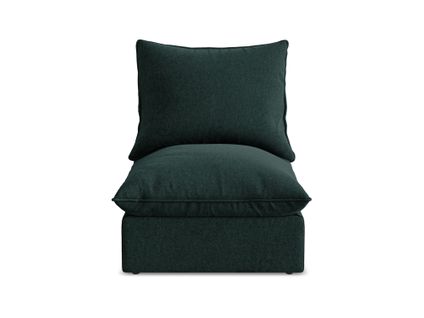 Fauteuil Pour Canapé Modulable Manao En Velours Gris Vert