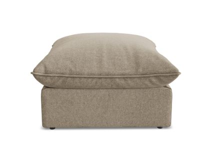 Pouf Manao En Velours Beige