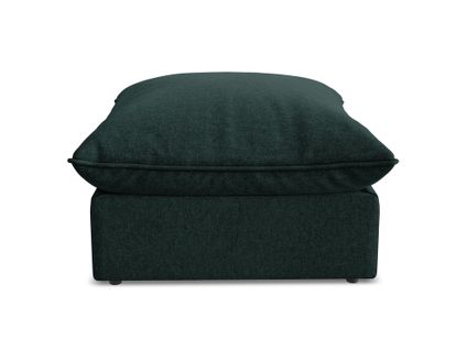 Pouf Manao En Velours Gris Vert