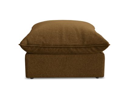 Pouf Manao En Velours Moutarde