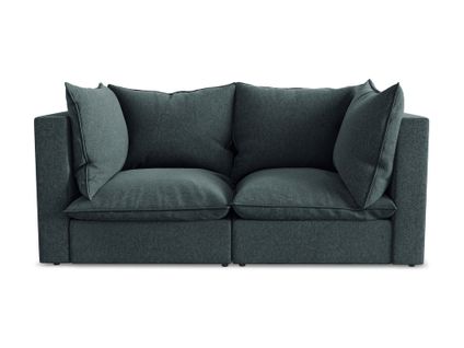 Canapé Modulable 2 Places Manao En Velours Marin