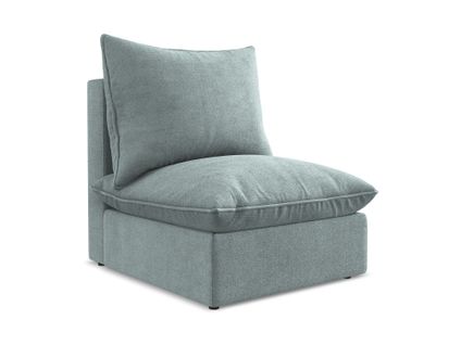 Fauteuil Pour Canapé Modulable Manao En Tissu Texturé Jeans