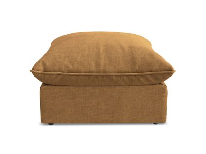 Pouf Manao En Tissu Texturé Terre Cuite