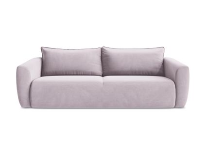 Canapé 3 Places Convertible Guava En Velours Lavande