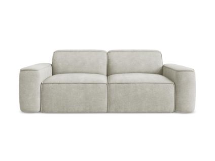 Canapé Modulable 3 Places Omao En Tissu Chenille Perle