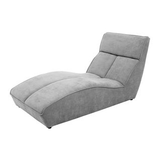 Méridienne San Diego En Velours, Gris