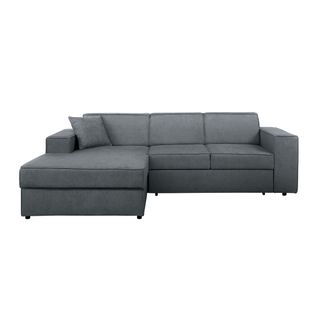 Canapé D'angle Convertible Pedro L, 267 Cm, Gris, Côté Gauche