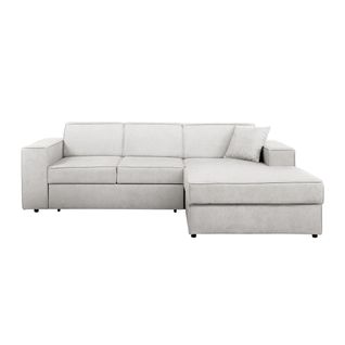 Canapé D'angle Convertible Pedro L, 267 Cm, Beige Clair, Côté Droite