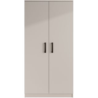Armoire Trend 2 Portes 90 Cm Cachemire – Penderie, 5 Étagères