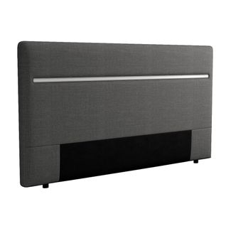 Tête de lit tissu L. 200 cm DREAM COSMOS anthracite