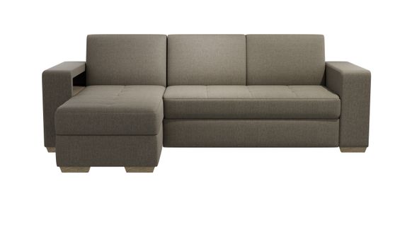 Canapé d'angle méridienne réversible MORGAN tissu malmo sable