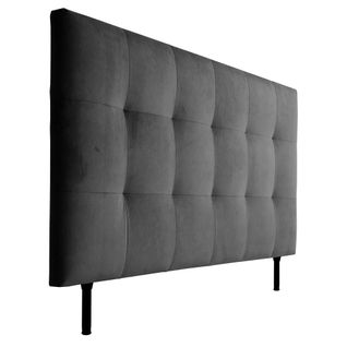 Tête de lit velours L.180 cm KARTY gris