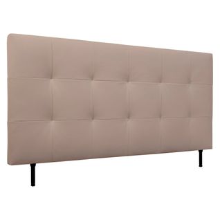 Tête de lit PU L.180 cm KARTY taupe