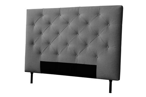Tête de lit tissu neve MIRA 2  antracite L.145 cm