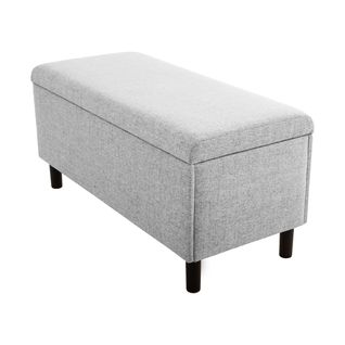 Banc coffre JAPP tissu gris