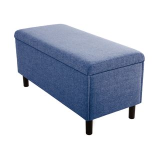 Banc coffre JAPP tissu bleu