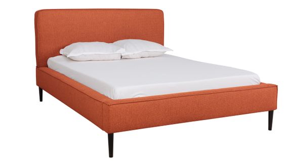 Lit 140x190 cm VICTORIA tissu style terracotta