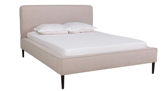 Lit 140x190 cm VICTORIA tissu style beige