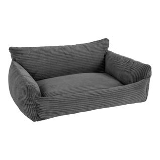 Canapé pour chien HAPPY velours côtelé anthracite