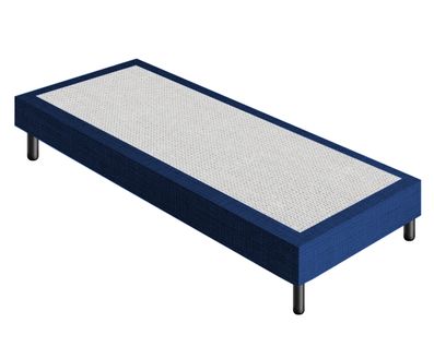 Sommier 80x190 Tapissier Déco Couleur Bleue Resistant Jusqu'à 120 Kg Par Personne