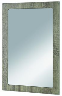 Miroir Murale En Mdf Coloris Chêne Truffe, Dim : L40 X P2 X H60