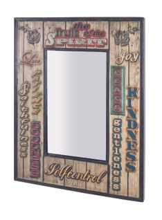 Miroir Murale Spirit Vintage, L52 X H70 X P3 Cm