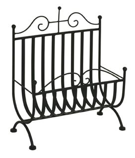 Porte Journeaux Noir L37 X H44 X P18 Cm