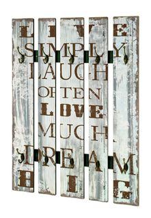 Patère Murale Optique Vintage Beige, L70 X H100 X P9 Cm